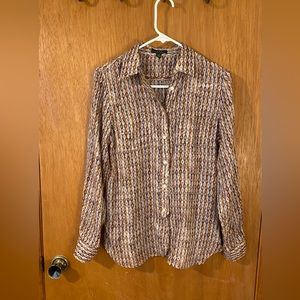 Ralph Lauren Jeans cotton button down blouse size M